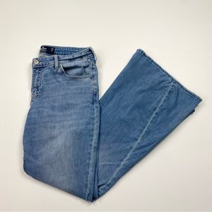 Women’s Hollister Low-Rise Vintage Flare Leg Denim Blue Jeans Size 30